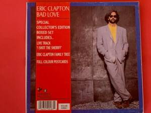 ERIC CLAPTON " BAD LOVE " 1 SINGLE 7". ED. LIMITADA. CON 3 POSTALES + FAMILY TREE