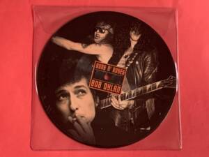 BOB DYLAN / GUNS N' ROSES " KNOCKIN' ON HEAVEN'S DOOR " 1 PICTURE DISC SINGLE . LIMITED EDITION
