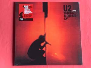 U2 " LIVE / UNDER A BLOOD RED SKY " 1 LP. LIMITED EDITION. COLOURED VINYL GATEFOLD 40TH ANNIVERSARY EDITION