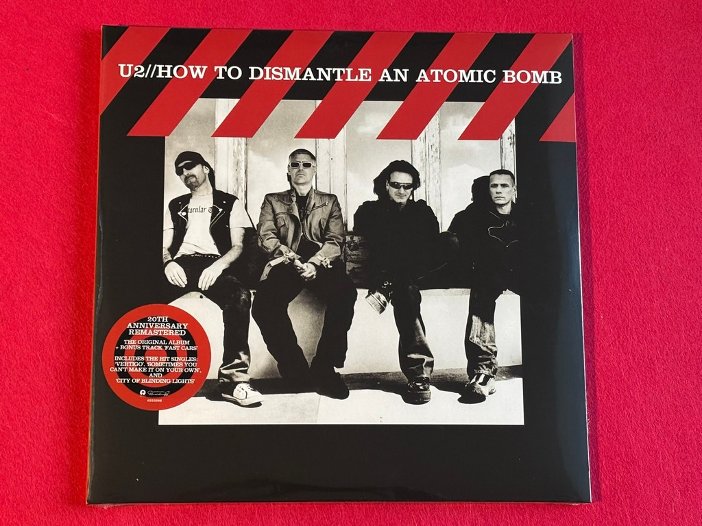 U2 " HOW TO DISMANTLE AN ATOMIC BOMB " 2LP. 20TH anniversary edition. REMASTERED