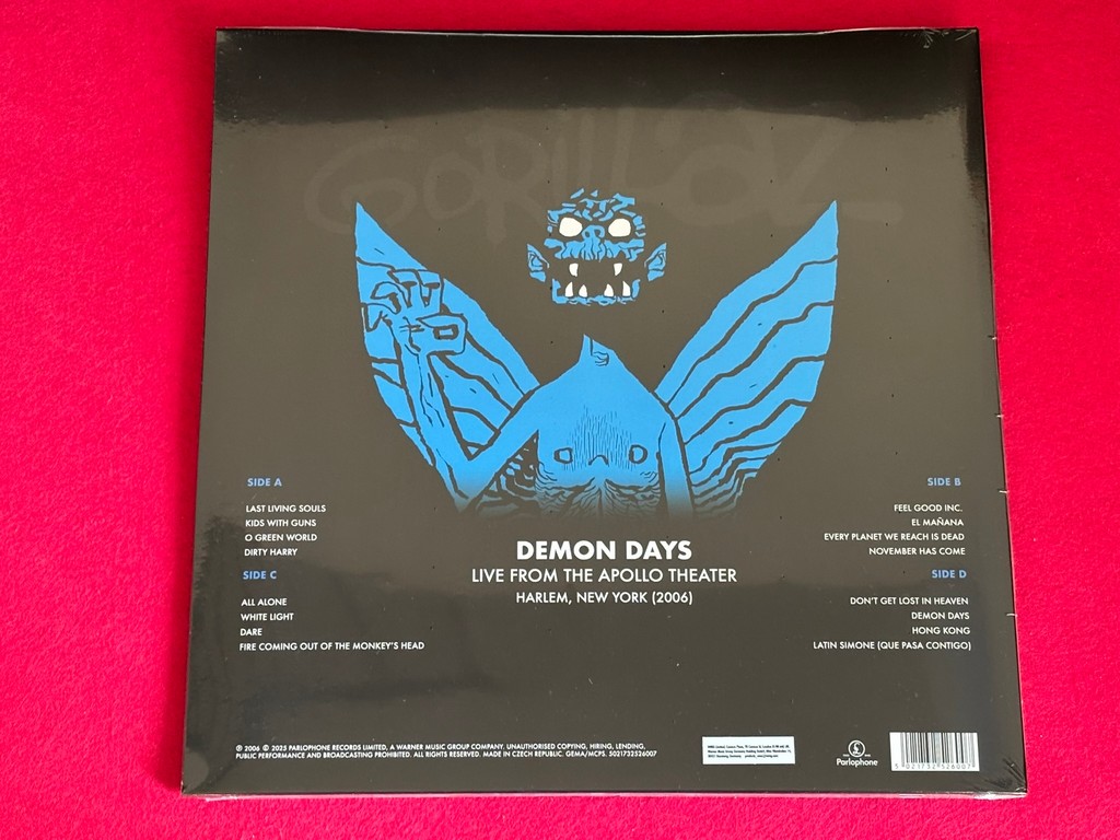 GORILLAZ " DEMON DAYS LIVE FROM THE APOLLO THEATER " 2 LP. ED. LIMITADA. VINILOS COLOR. RSD 25 - Imagen 3