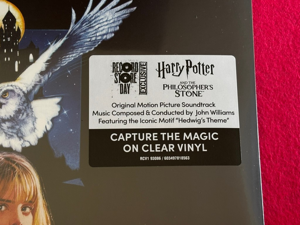 OST " HARRY POTTER Y LA PIEDRA FILOSOFAL " 2 LP. LIMITED EDITION. CLEAR VINYL. RSD 25 - Image 2