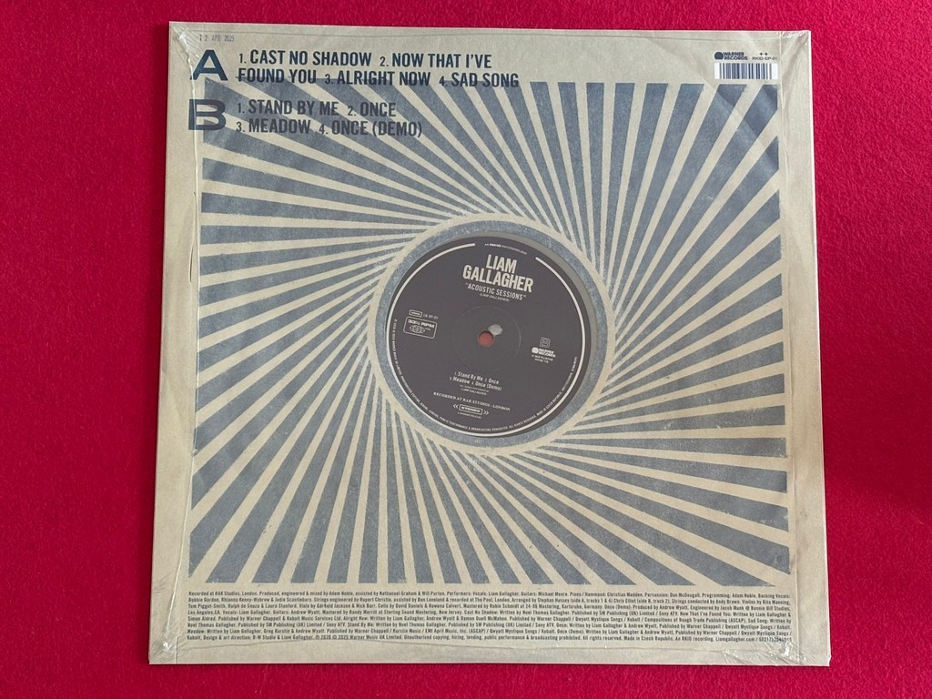 LIAM GALLAGHER " ACOUSTIC SESSIONS " 1 LP. ED. LIMITADA. VINILO COLOR. RSD 25 - Imagen 3