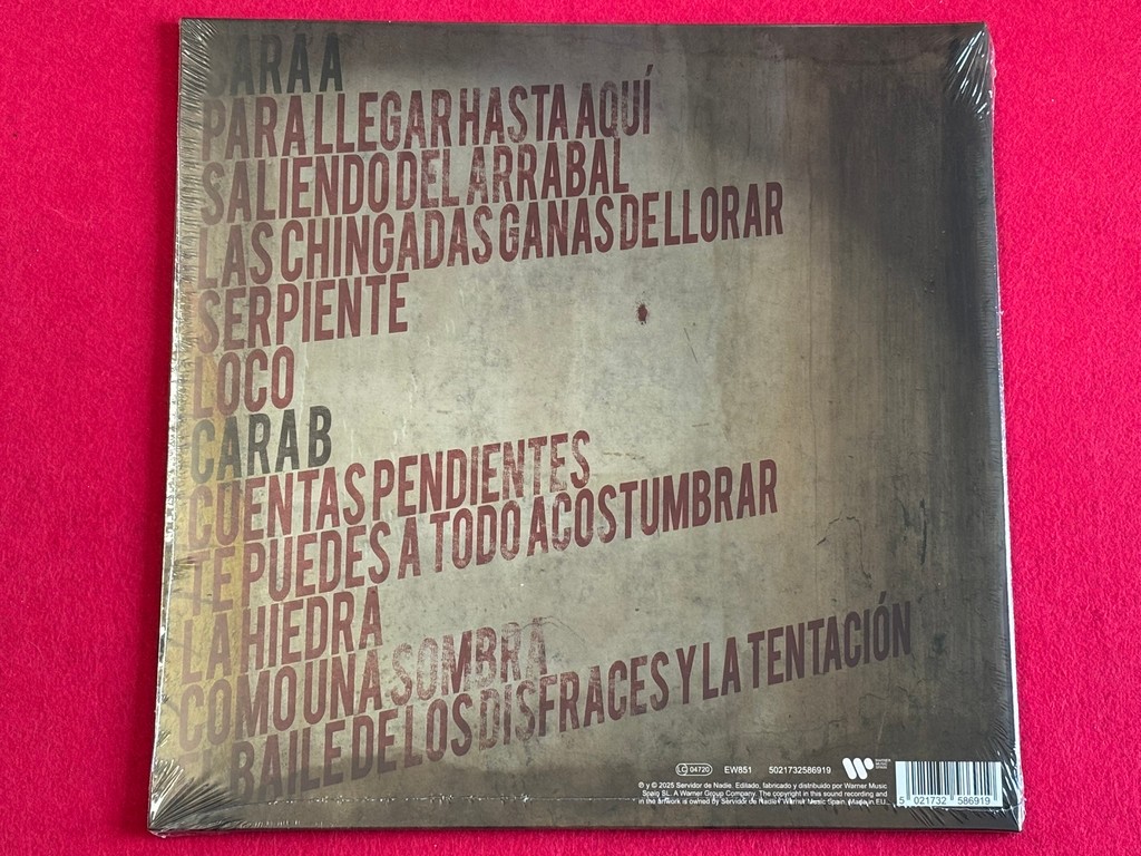 BUNBURY " CUENTAS PENDIENTES " 1 LP. BLACK VINYL EDITION - Image 2