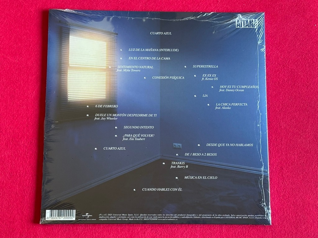 AITANA " CUARTO AZUL " 2 LP. LIMITED EDITION. BLUE VINYLS - Image 2