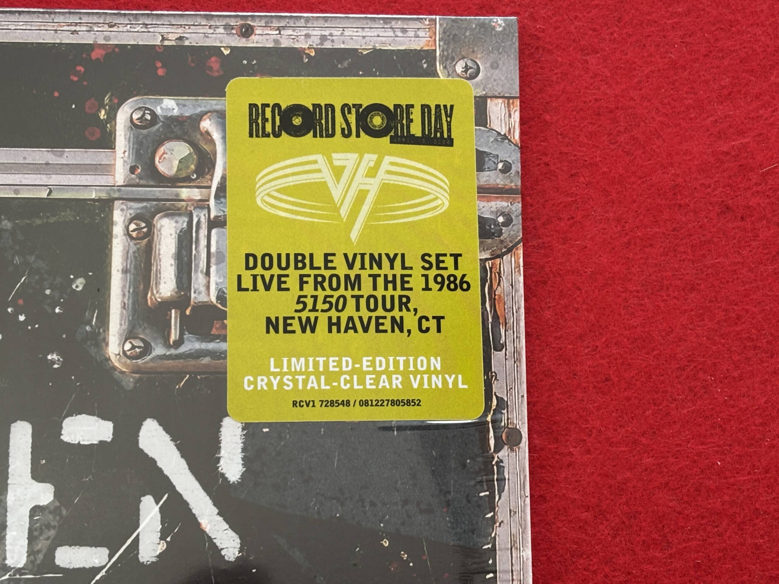 VAN HALEN " LIVE IN NEW HAVEN 1986 " 2 LP. ED. LIMITADA. VINILOS TRANSPARENTES. RSD '26 - Imagen 2
